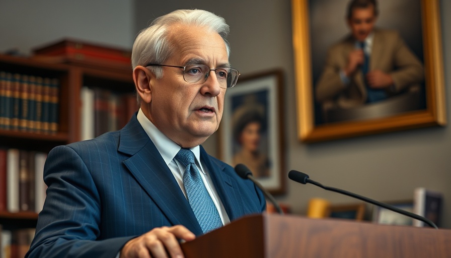 Older man in suit at podium, related to U.S. higher tariffs impact