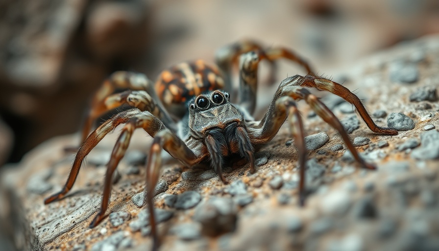 Sea spider close-up showing unique body on rocky surface.