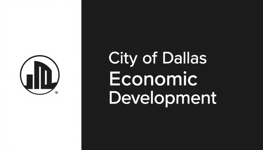 City of Dallas Economic Development logo in white.