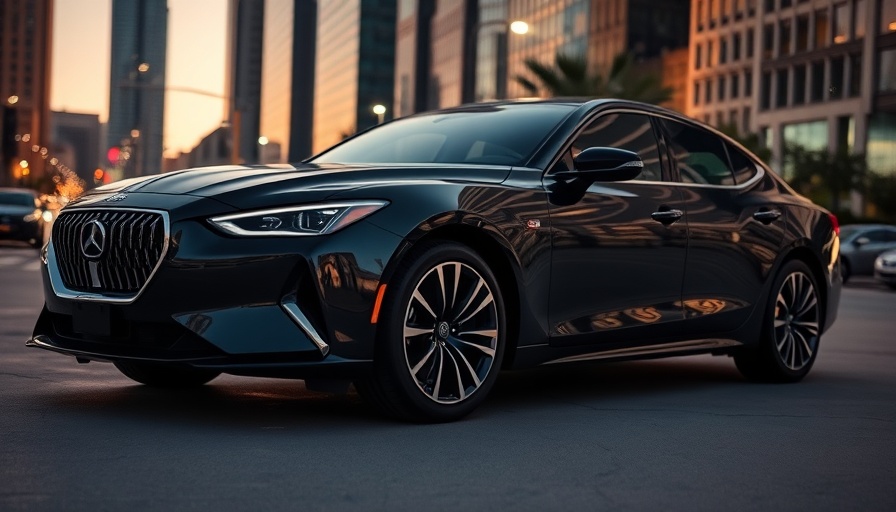 Luxury vehicle in urban Dallas Fort Worth, polished and stylish.