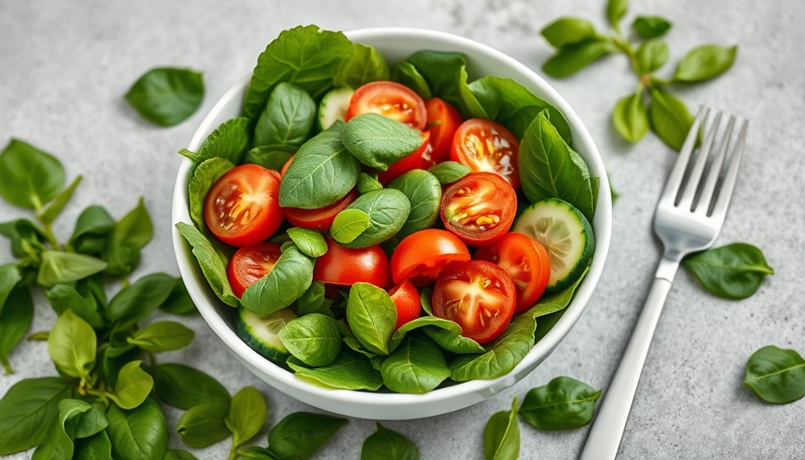A vibrant salad showcasing the nutritional value of food crops.
