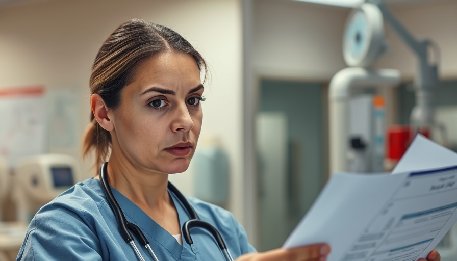 Healthcare worker reviews charts amid measles cases surge in US.