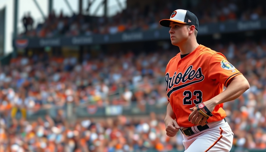 Kyle Gibson pitching in Orioles jersey during MLB game.