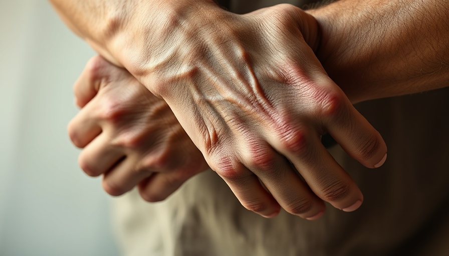 Close-up of crossed hands resting, representing Trump breaking news today.