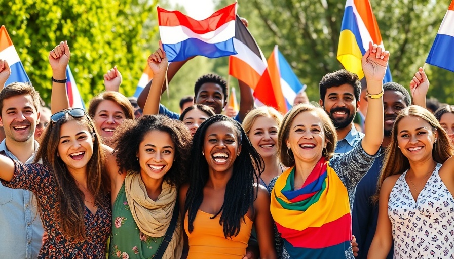 Celebration of the release of U.S. nationals from Venezuela outdoors.