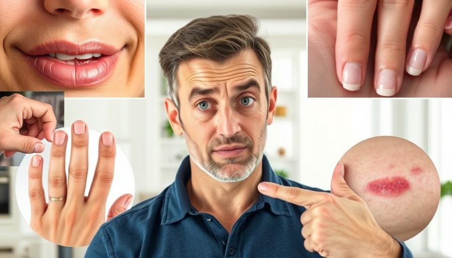 Collage depicting signs of nutrient deficiencies with warning signs.