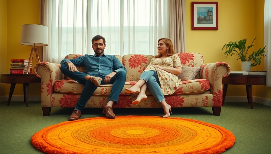 Retro couple in vintage living room, signs you’ve moved on from your ex.