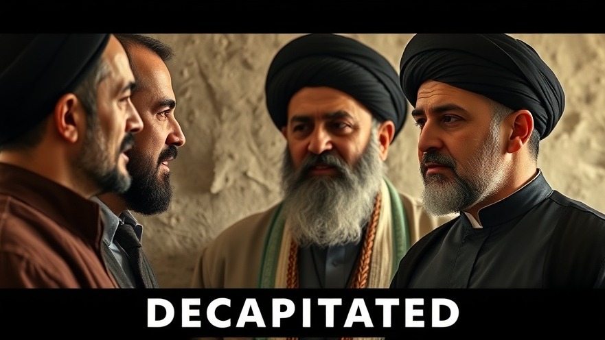 Cinematic split-screen of Iranian leaders discussing military impacts on US foreign policy.