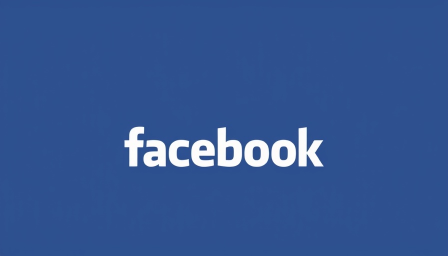 Minimalist Facebook logo in blue and white