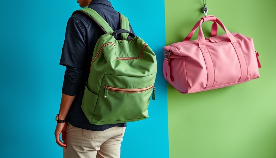 Stylish backpack and duffel bag, best weekender bags 2025.