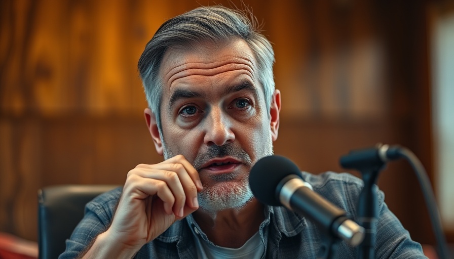 Middle-aged man discussing in a warm wooden setting, mental wellness for seniors.