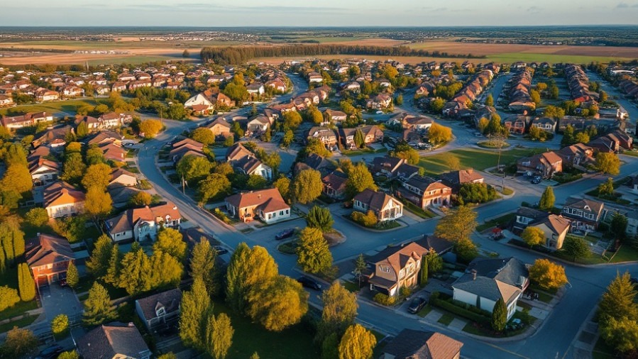 Aerial view of an upscale neighborhood reflecting housing trends 2026 in Austin.