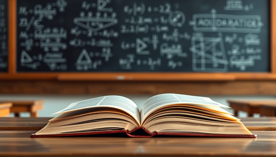 Open book in classroom, representing education funding issues.