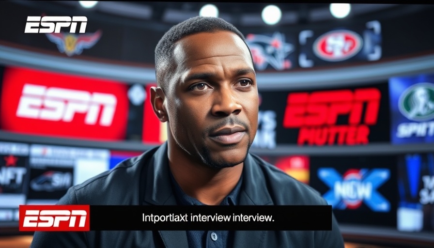 ESPN Sportcenter frame with coach discussing Egg Bowl rivalry.