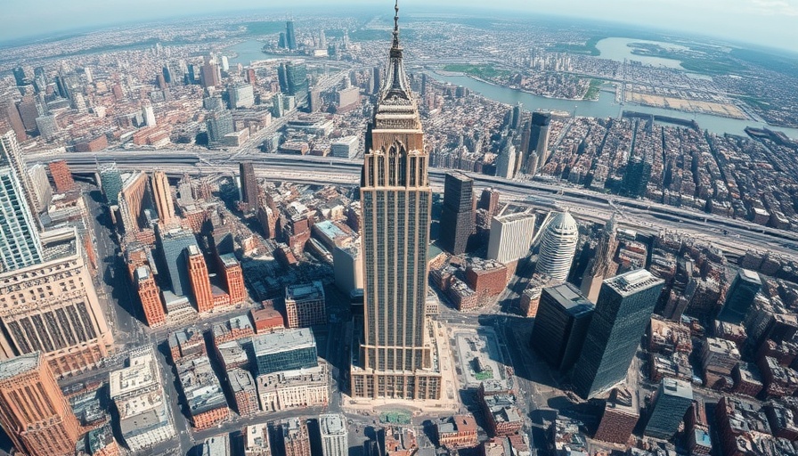Aerial view of city with tallest tower in Texas.