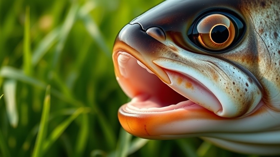 Close-up of a fish's mouth, highlighting Texas fishing season and TPWD trout stocking.