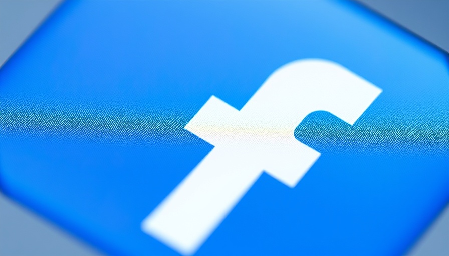 Stylized Facebook icon in blue and white.