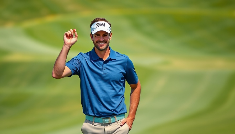 Golfer acknowledging crowd on course, Rory McIlroy PGA Tour absence.