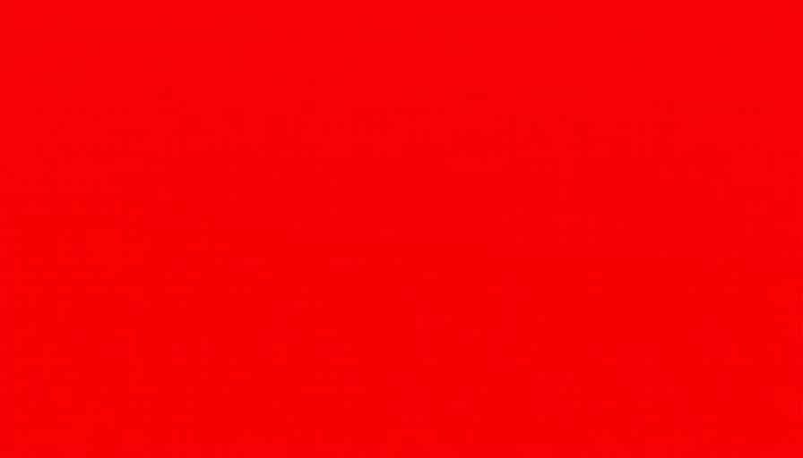 Plain bright red square, minimalistic design.