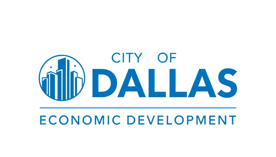 City of Dallas Economic Development logo in blue.