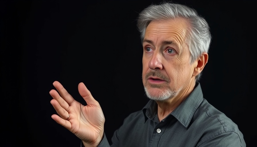 Middle-aged man discussing the impact of poor sleep on health.