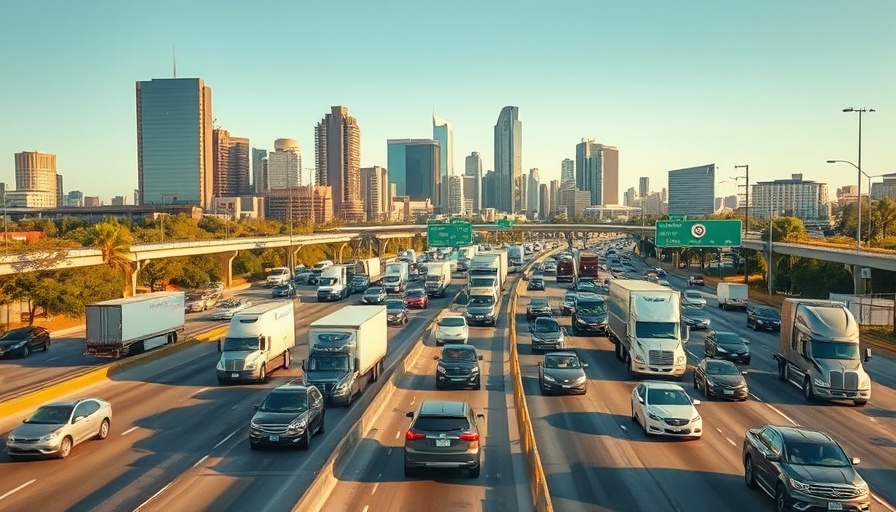 I-35 Capital Express Project Austin showcasing heavy traffic.