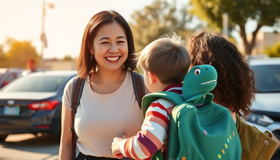 Palm Springs Unified School District first day of school heartfelt scene.