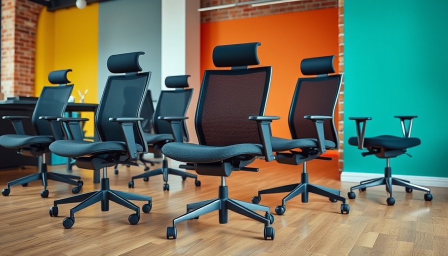 Best office chairs for long hours: ergonomic designs with vibrant contrasts.