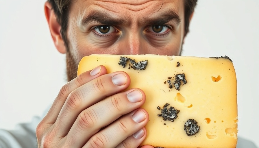 What happens if you eat mold: man shocked by moldy cheese.