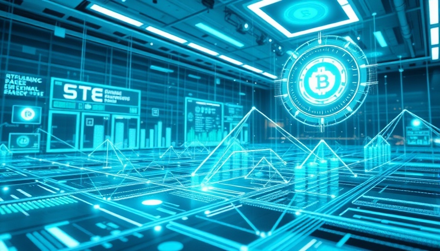 Futuristic holograms in finance, showcasing stablecoin technologies.