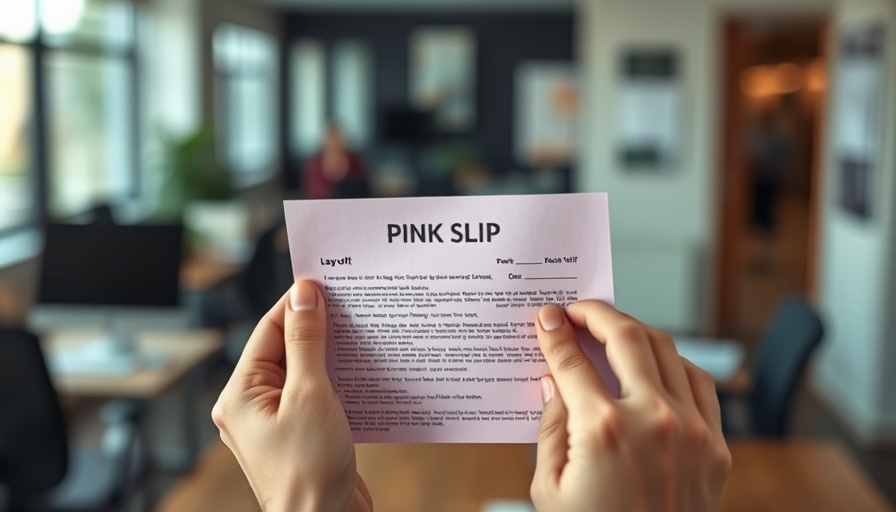 Person holding a layoff notice in an office, symbolizing Southwest Key Programs layoffs in Texas.