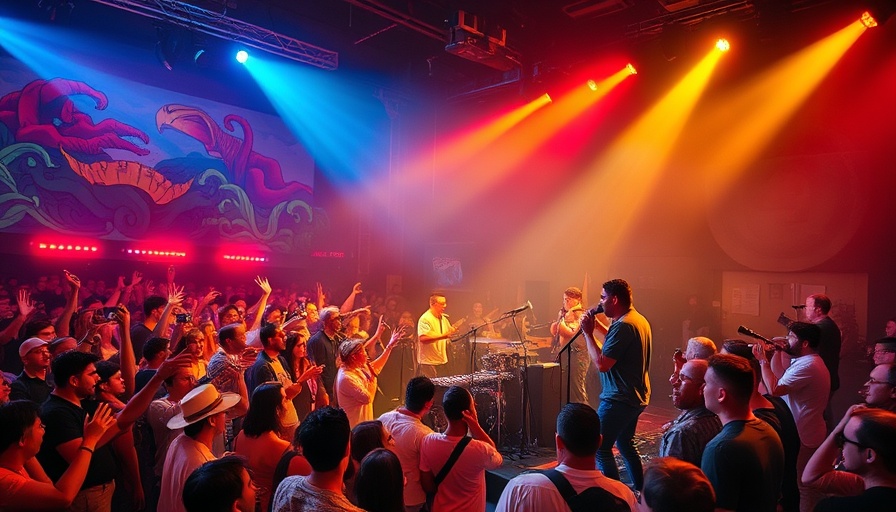 Energetic live music performance in San Antonio vibrant venue