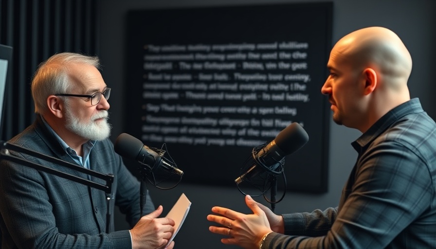 Podcast discussing natural health tips with two speakers in a studio.