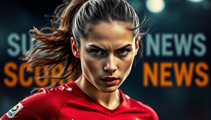 Women's sports updates with focus on soccer player in action.