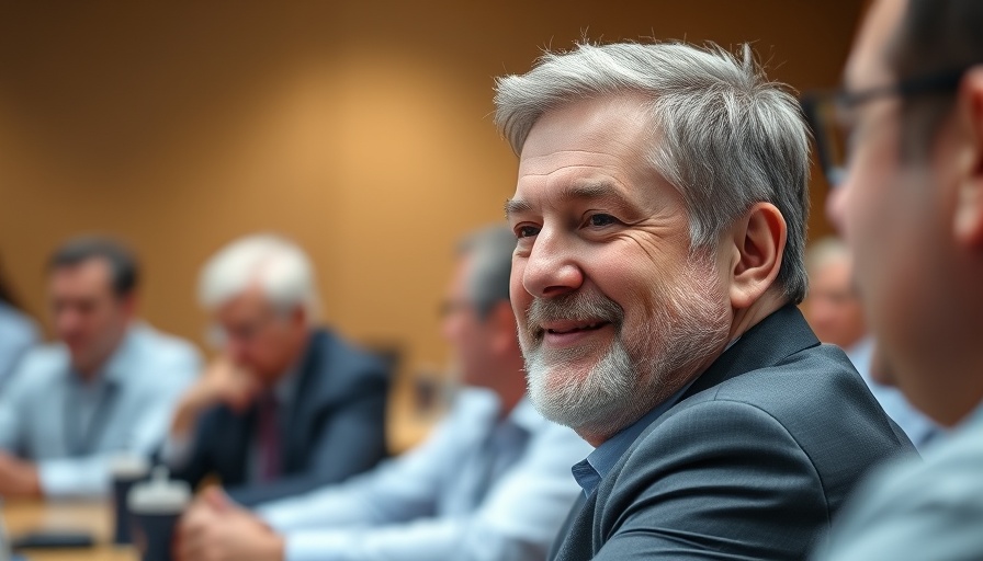 National security news: politician reacting in a meeting.