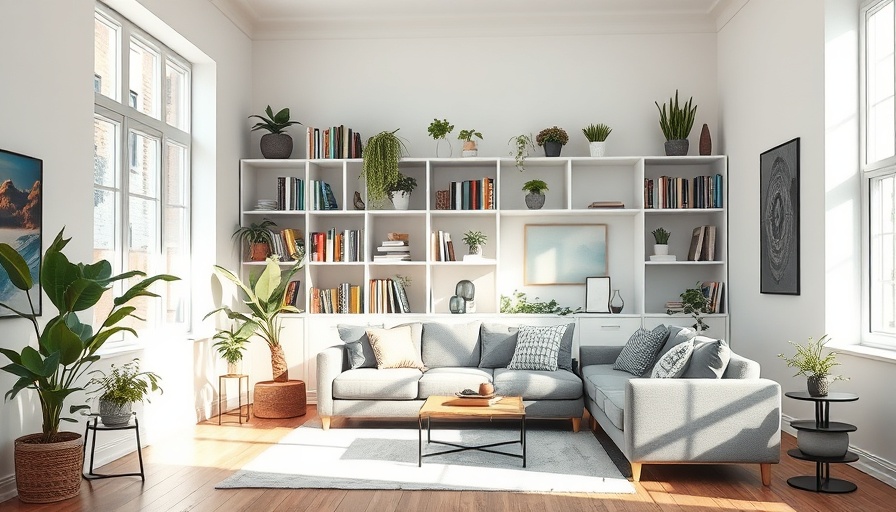Cozy living room in Austin with plants and natural light.