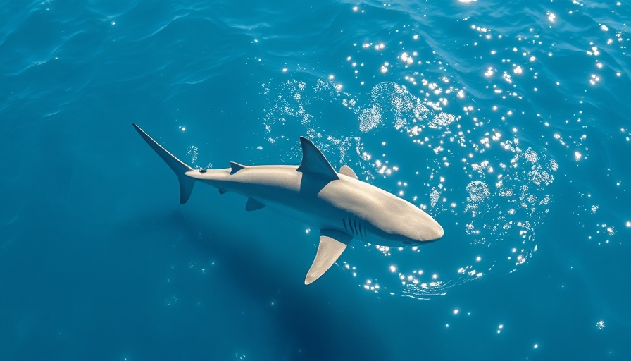 Great white shark sighting off Maine coast.