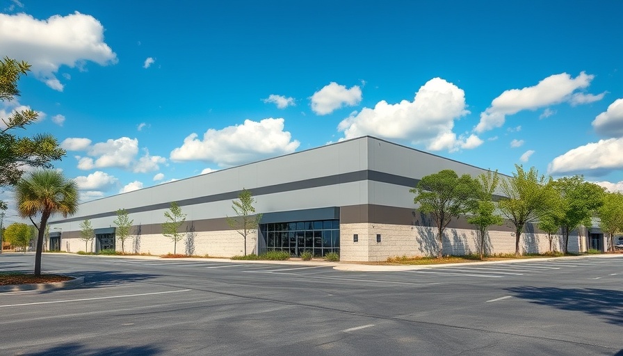 Modern industrial building showcasing construction loan potential.
