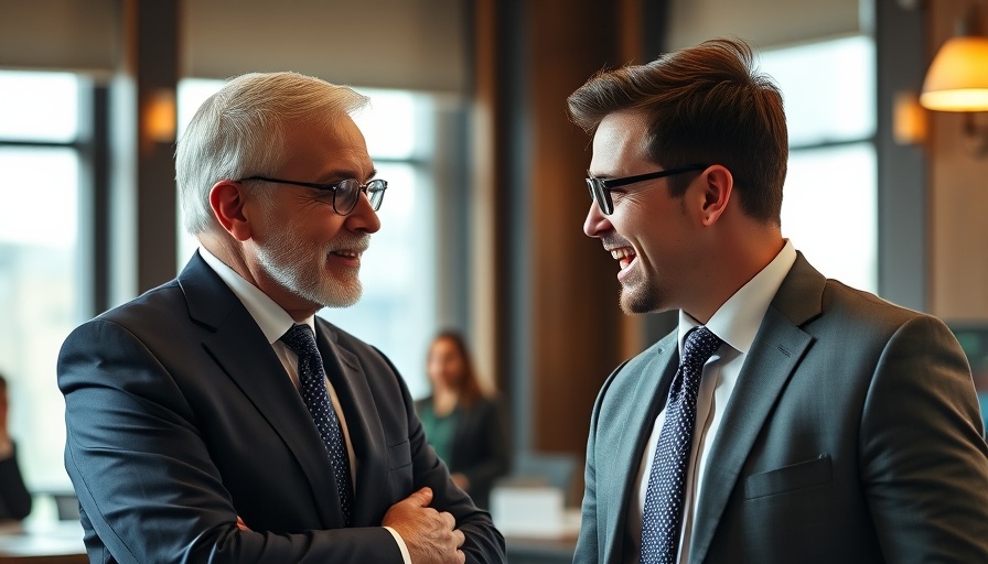 National news discussion between two engaging figures in formal setting.