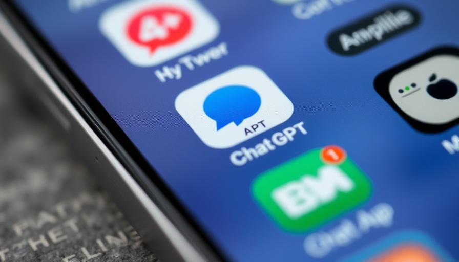AI launches across the government with ChatGPT app icon in focus.