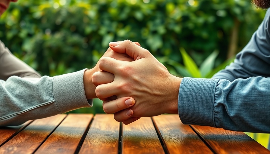 Hands holding tightly symbolizing a trauma bond relationship.