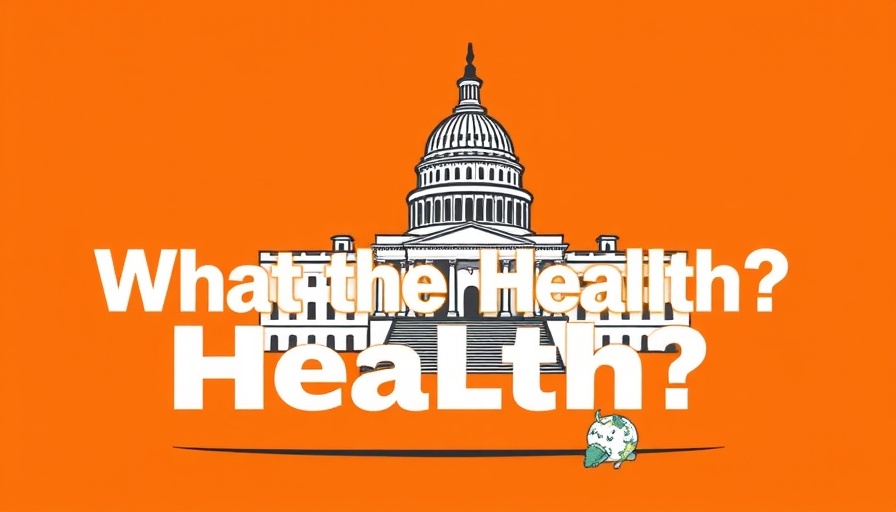 Impact of Trump on public health policy illustrated by US Capitol.