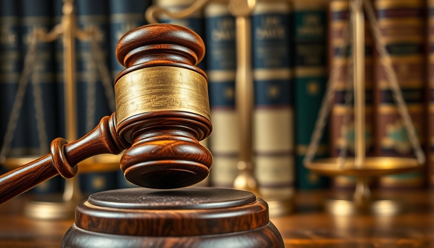 Close-up of gavel with scales, Texas Mexican Mafia leader sentenced context.