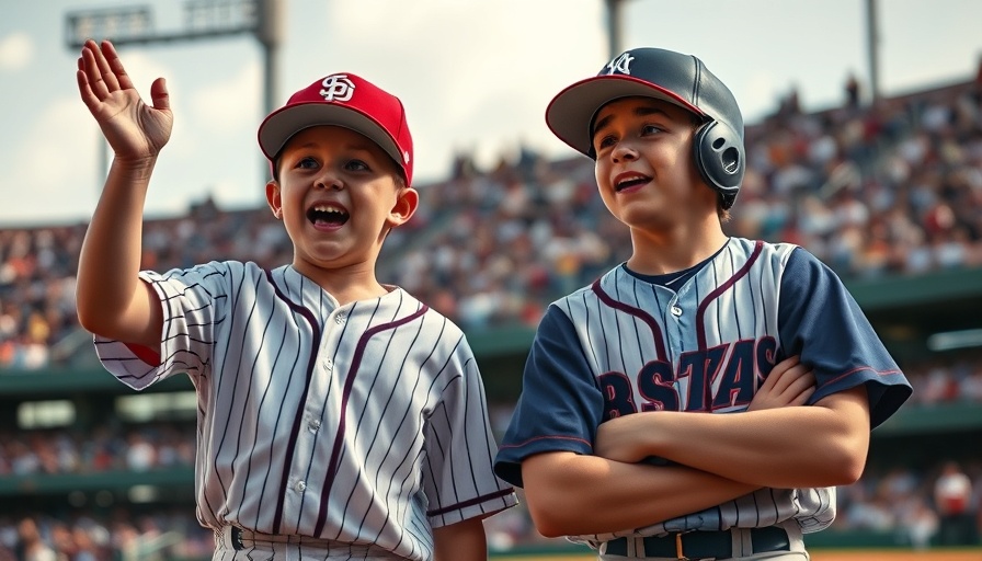 Emotional contrast between two players in Little League World Series.
