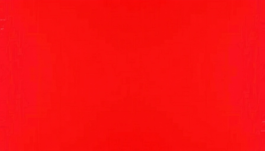 Solid red background with no distinct elements.