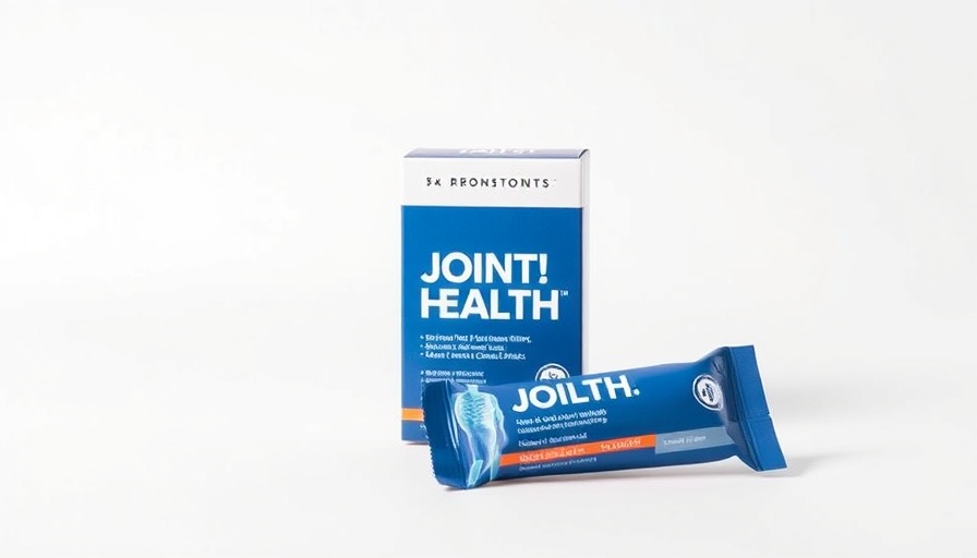 Joint health supplements packaging displayed on a white background.