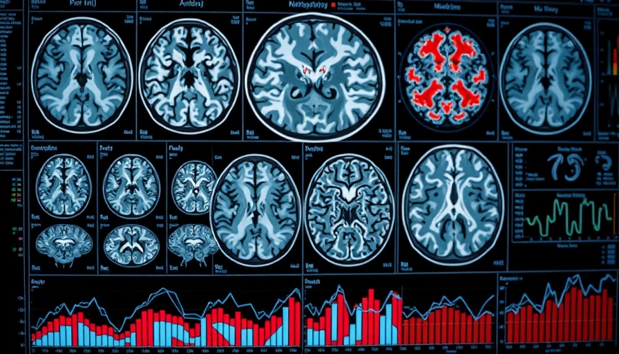 Detailed MRI brain scans and analysis charts for dual vector gene therapy trial.