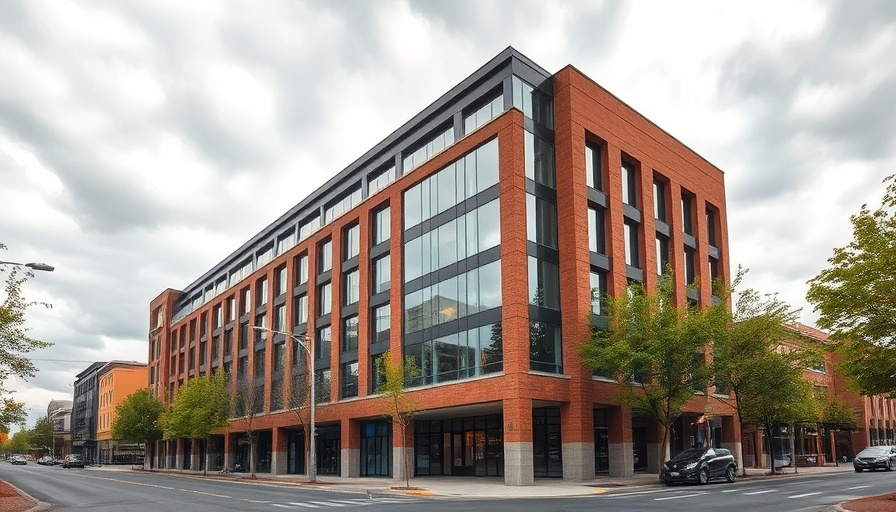 Frisco downtown makeover featuring modern building and street.