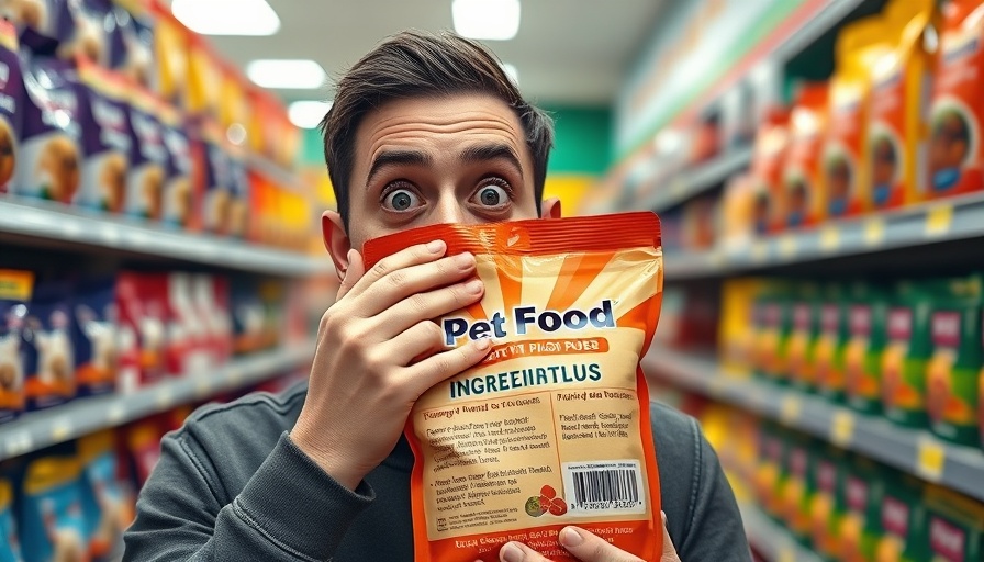 Man shocked by worst dog food ingredients in pet store.