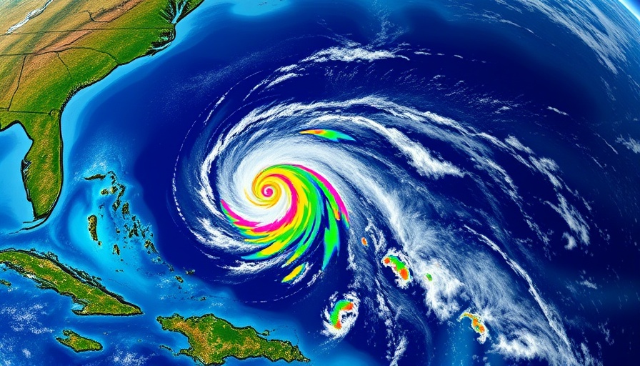 Detailed Hurricane Erin forecast map showing storm path.